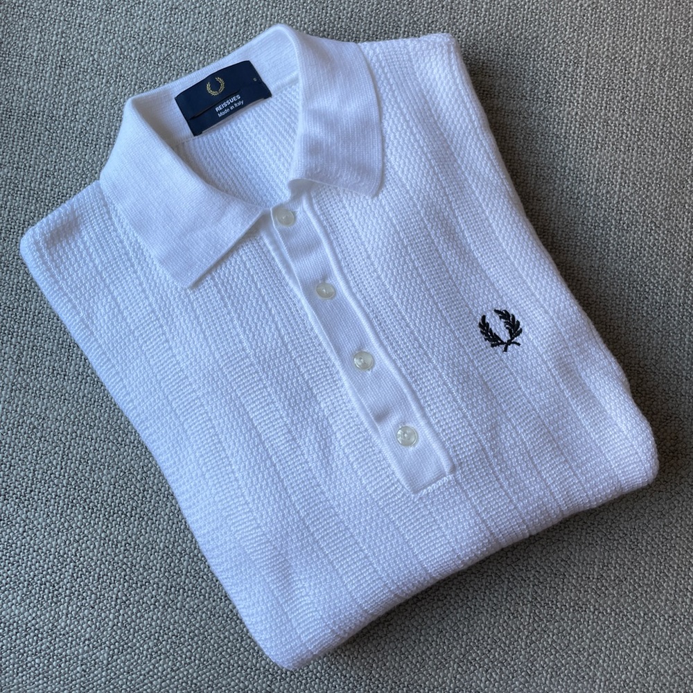 Fred Perry White Knot Polo M